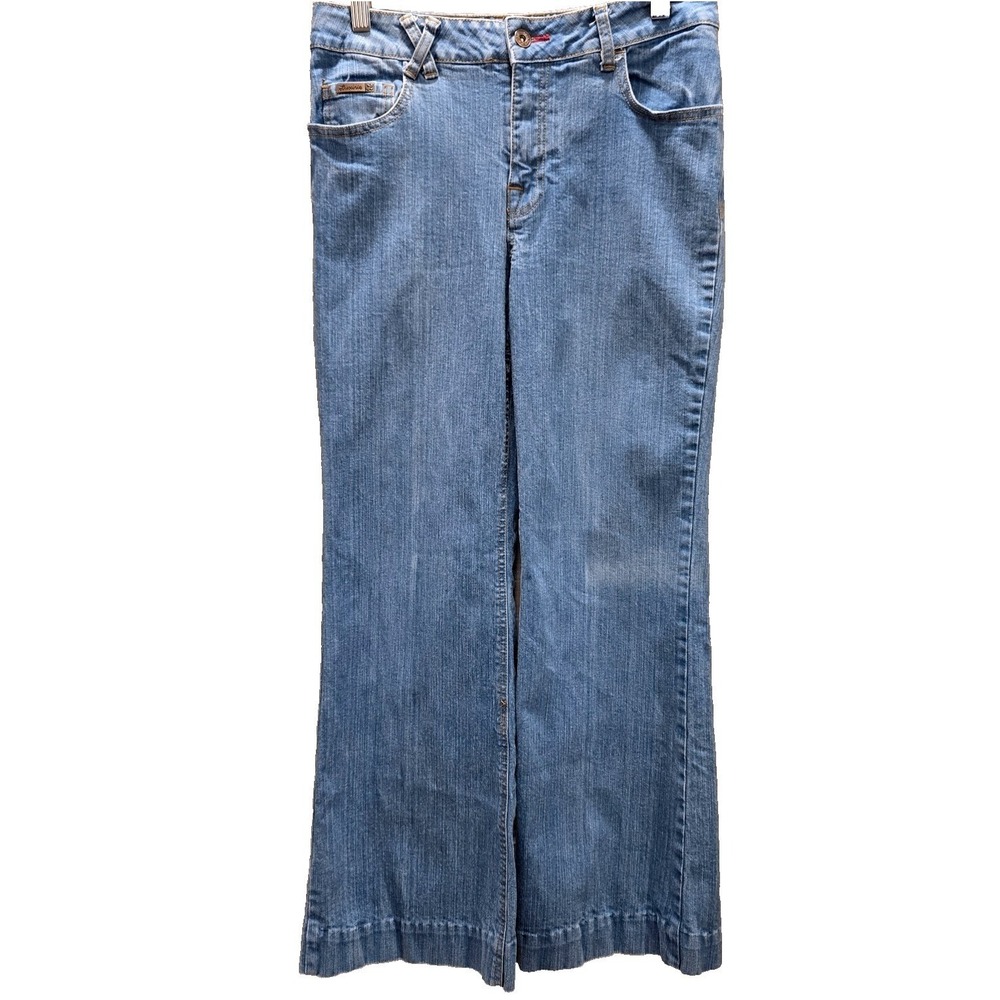Vintage Y2K Luxirie by LRG Lux Roots High Waisted Wide Leg Denim Trouser 28